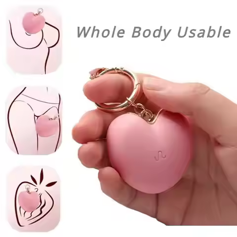 Discreet Heart Pendant Vibrator Remote Control Egg for Women, Strong Vibrations with App Control Mas