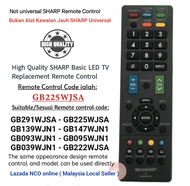 Sharp Flat Panel LED TV High Quality Replacement Remote Control GB225WJSA
