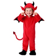 8 ️ ⃣ Halloween Christmas Children's Costume Boys Girls Role Playing Cute Little Devil Bat Costume V
