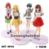 Action Figure Kanojo Okarishimasu Chizuru Mami Rent girlfriend Set of 4