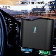 [Br] Car Aromatherapy Diffuser Long-lasting Car Scent Diffuser Portable Car Air Freshener Diffuser with Rechargeable Battery and Led Light Aromatherapy Essential Oil for Car