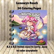 Lunawyn Reach coloring book coloring book 34 Pages relaxing art therapy book