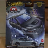 Hotwheels premium ronin run 2 lancer evolution IX