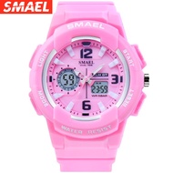 Smael smael student electronic sports watch men's and women's double display waterproof luminous mul
