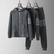 Thombrowne 9973F Carbon Gray Waffle Set