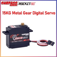 15KG Servo 6.0~7.4V Metal Gear Digital Motor For 1/10 1/8 RC Car Aircraft Boat Smart Robot Model Toy