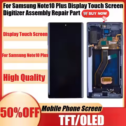 New TFT/OLED High Quality Note10Plus Display for Samsung Note10 Plus Display Touch Screen Digitizer 