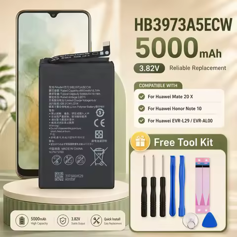5000mAh Fast Charging Lithium Replacement Battery HB3973A5ECW for Huawei Mate20X Honor 8X Max Note10