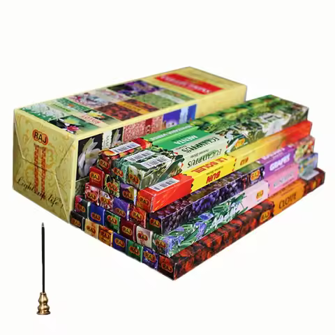 10/25small boxes/lot Natrual Handmade Indian Incense Sticks Mixed Scents for Home White Sage Lavende