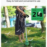 Hot qrtqfh Small household multifunctional lawn mower rechargeable lawn mower electric lawn mower