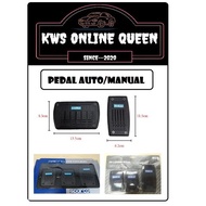 SPARCO CARBON NON SLIP AUTO/ MANUAL CAR PEDAL BRAKE PAD SET