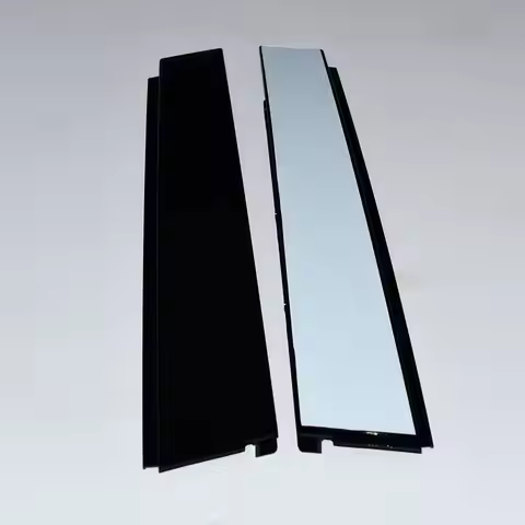 Black Rear Car Door and Window B Pillar Exterior Decorative Plate Back Door For VW GOLF MK6 GTI R20 