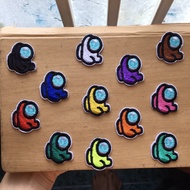 Mini crewmate ironing Sticker of Among us character, fabric patch