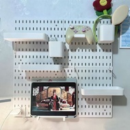 White Wall Pegboard Organizer Home Deco Peg Board Organizer,Pegboard Accessories Set