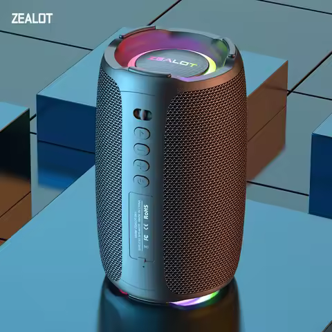 Zealot-S61 Portable Bluetooth Speaker Double Diaphragm Wireless Subwoofer Waterproof Outdoor Sound B