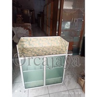 Free from shop 10 km, 2-door aluminum stove rack, 2-burner plate stove table