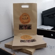 Punchole Paper Bag, Personalized, Kraft Paper Bag 50PCS