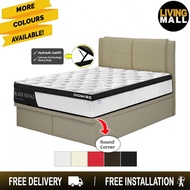 Living Mall Celtic Leather Storage Bed Frame SBD 16" In 5 Colors