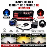 CAHAYA Ibright Ze 0 Simple Biled H6 Mini Laser ProJector Blue Lens Headlight DEVIL eyes Flat Cut Lig