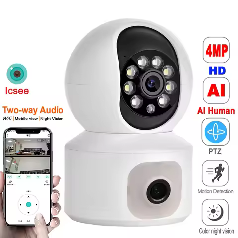 HD PTZ Wireless Surveillance Cameras Wifi Monitoring Webcam 360° Rotation Mobile Phone Remote Home B