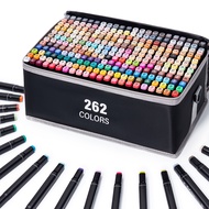 262-Piece Double-Ended Markers Set – Alcohol & Water-Based, Washable, Multi-Surface Art Supplies
