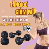 Set of 2 premium Brosman 4Kg dumbbells