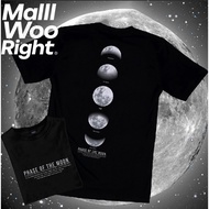 (24-Hour Delivery) Woo Right SoulStreet Clothing T-Shirt PHASE OF THE MOON Pattern Black Size HY