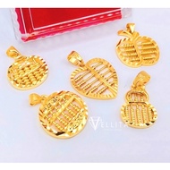 [VJ]Pendant "Abacus" 999.9 Bangkok Gold Plated Pendant<Loket Sempoa>