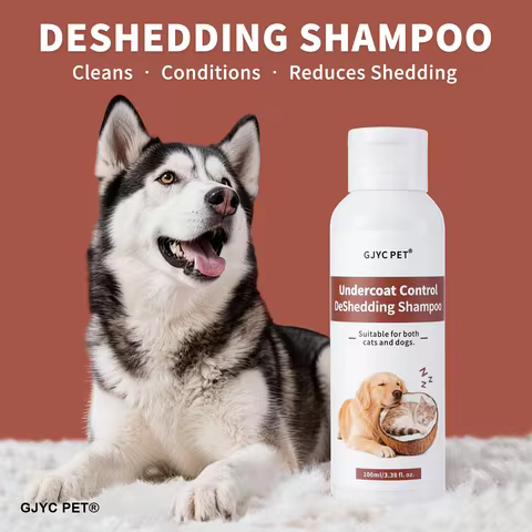 Deshedding Shampoo for Dogs Cats - Coconut Argan Oil Keratin Strengthens Coat Reduces Shedding Panth
