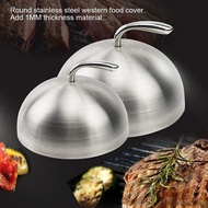 1Pcs Stainless Steel Steak Cover Teppanyaki Dome Dish Lid Home Round Oil Proof Meal Food Cover Kitch