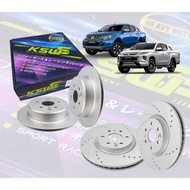 Mitsubishi Triton VGT 2015/ Triton 2019 Front KSW Performonce Brake Disc Rotor(294mm)