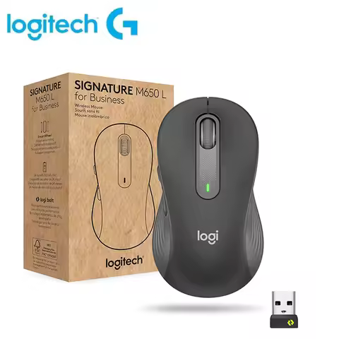 Original Logitech M650L Bluetooth Wireless Mouse Silent Clicks for PC/Mac/Multi-Device/Chromebook Of