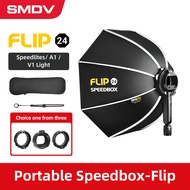 SMDV Flip 20 24 28 Quickly Release Parabolic Out Door Softbox for A1 Godox V1 AD100PRO V860II AD200 Flash Soft box