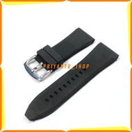 LARGE RUBBER WATCH STRAP 28MM 30MM GOOD BLACK