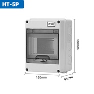 HT IP65 Outdoor Waterproof Electrical Distribution Box 2 3 5 8 12 15 18 24 Ways MCB Switch Meter PC