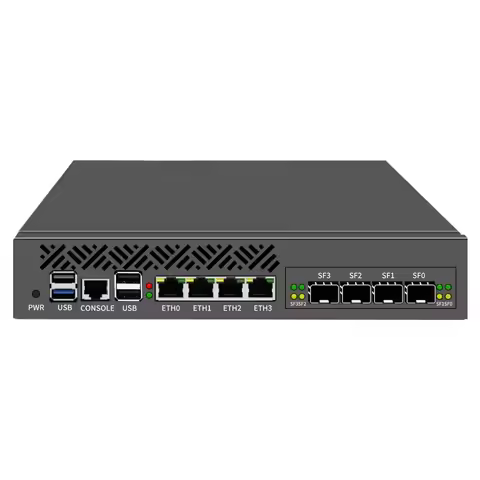 Topton 1U Rack Mini PC 2x10G SFP+ 4x i226-V 2.5G Intel i3-N305 N150 DDR5 mSATA Network Router Server