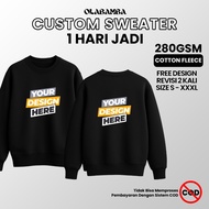 [1 DAY ANNIVERSARY] Custom Sweater - Custom Sweater - Screen Printed Sweater with Your Own Design OL