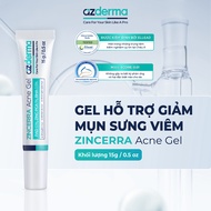 Zincerra Acne Gel Azderma 15g - Gel hỗ trợ giảm tình trạng mụn và giúp giảm tình trạng mụn quay trở