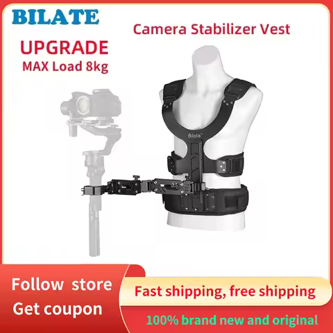 Bilate Camera Stabilizer Vest Upgrade Arm Shock Absorbing for DJI RS2 RS3/Pro RS4/Pro ZHIYUN Crane 2