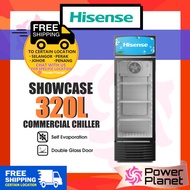 [FREE SHIPPING] Hisense 320L Showcase Commercial Chiller HSC-320FL / HSC320FL Self Evaporate Fridge 