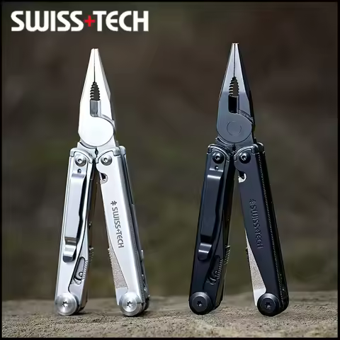 SWISS TECH 18-in-1 multifunctional pliers folding multifunctional tool portable EDC outdoor camping 