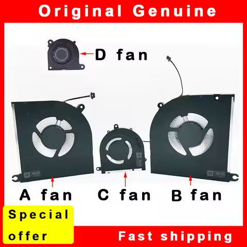 Laptop CPU GPU Cooling Fan Cooler For Dell Alienware M18 R1 R2 P51E 09JJV3 0XMDV9 027GFC 0RICJ6 0IKG