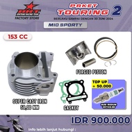 Package BLOCK + PISTON 58MM CAST IRON MIO SPORTY / MIO NEW / MIO OLD BRT
