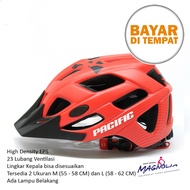 Helm Sepeda Gunung MTB Lipat Road bike Helm Gowes Dewasa Sepeda Balap Helem Sepedah Dengan Lampu Belakang