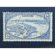 Brunei 1924 Dwellings In Town Of Brunei 12c - 1pc Used Stamp / Setem