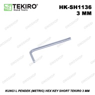Tekiro 3 mm Short Hex Key Allen Key