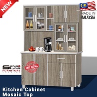 (Full Installation)6ft Kitchen Cabinet/Dry Cabinet/Large Capacity Cabinet/Almari Dapur/Almari/Kabine