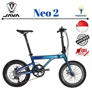 (SG READY STOCK) JAVA NEO 2 Foldable Bike Shimano 9 Speed Gear Set - Magiclamp 123