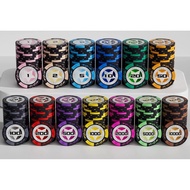 SET OF 10 optional CASINO STAR POKER CHIPS Poker Chip Set