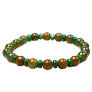 黃加綠翡翠手珠 | 天然緬甸玉A貨翡翠 | 送禮